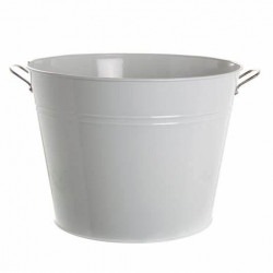 White Medium Metal Tub