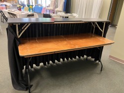 6 ft barB 1739551439 6' serving bar with black drape